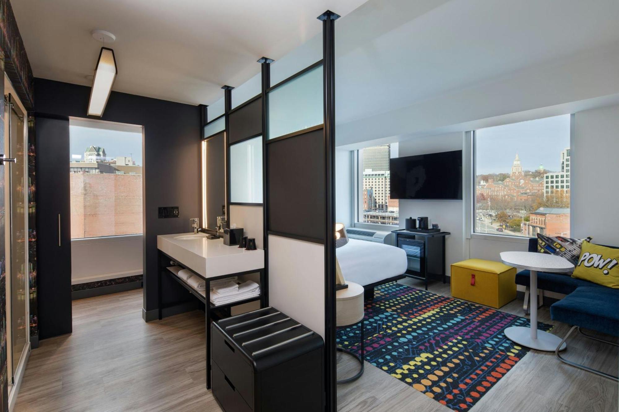 Guest Room with Two Queen Beds and City View